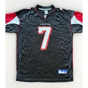 Reebok Atlanta Falcons‎ Men's Jersey XL Mike Vick #7 Football Mesh Black